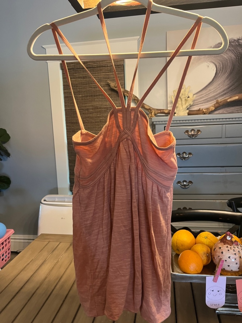 Club Monaco Rose-Tone Strappy Tank Top